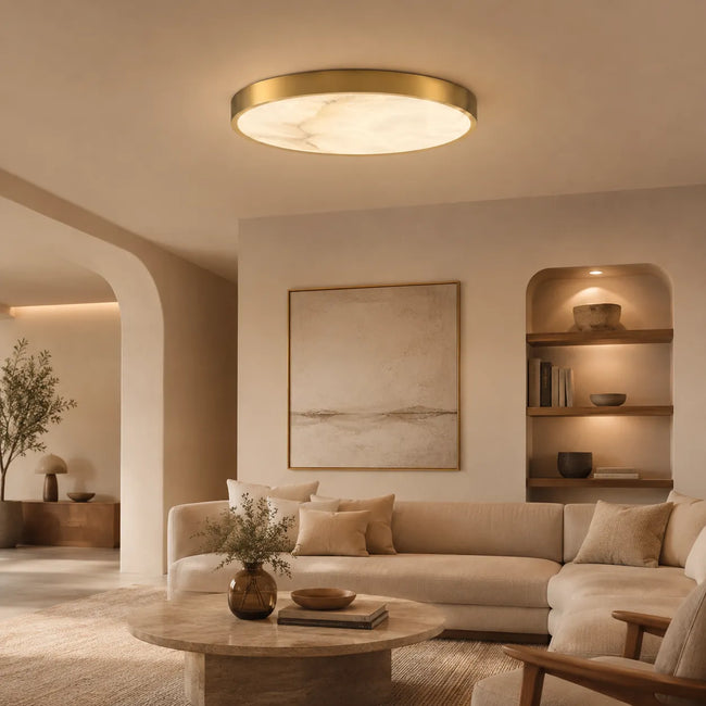 Alvora | Alabaster Ceiling Light