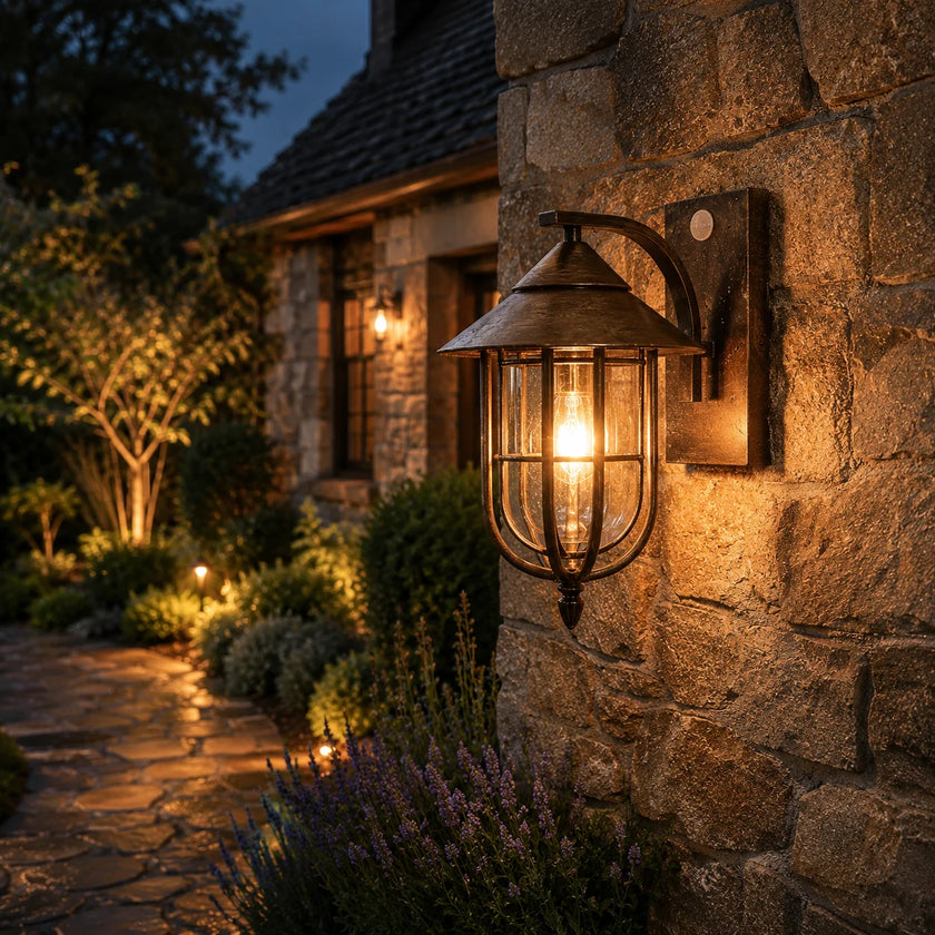 Brennor | European Style Motion Sensor Outdoor Wall Light