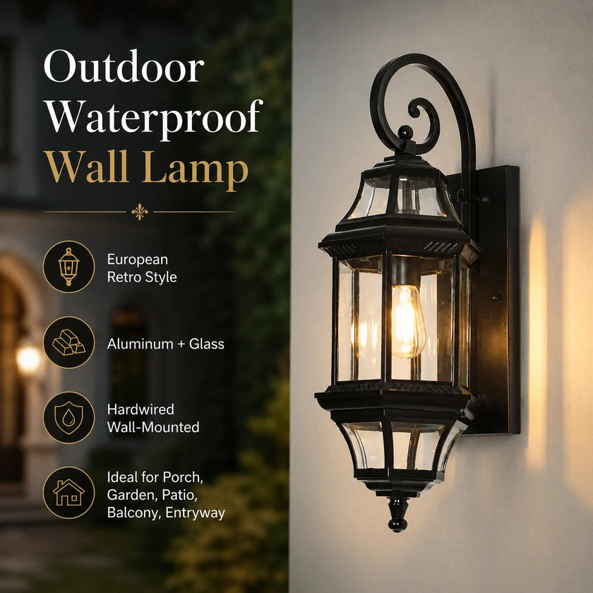 Caldora – European Style Outdoor Wall Lamp