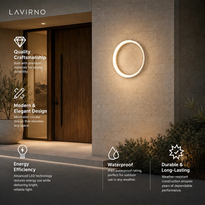Ciravo | LED Outdoor/Indoor Ring Wall Light