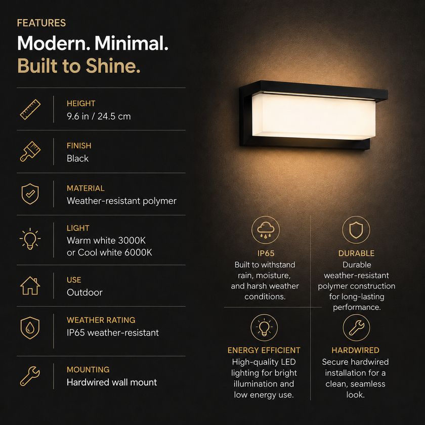 Zorven | Modern Outdoor Sconce