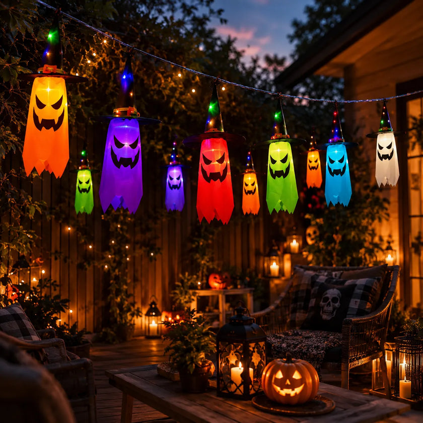 Halloween Ghost String Lights