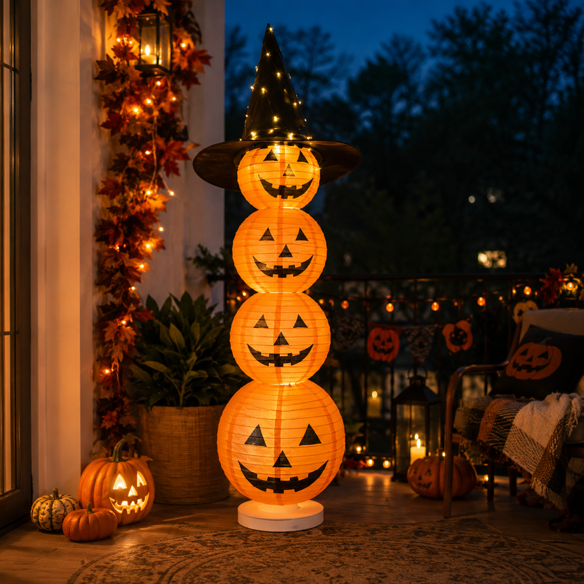 Halloween Pumpkin Lantern Stand