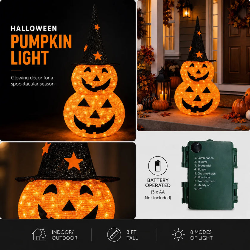 Hallowra | Halloween Pumpkin Light