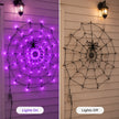 Lighted Spider Web Halloween Decoration