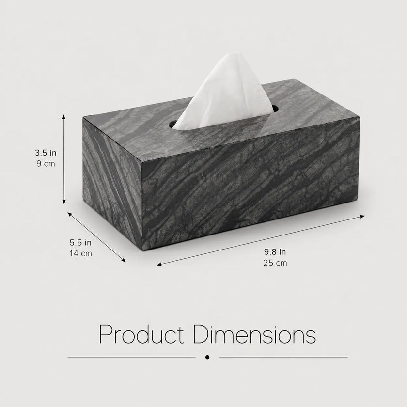 Marvella | Marble Tissue Box