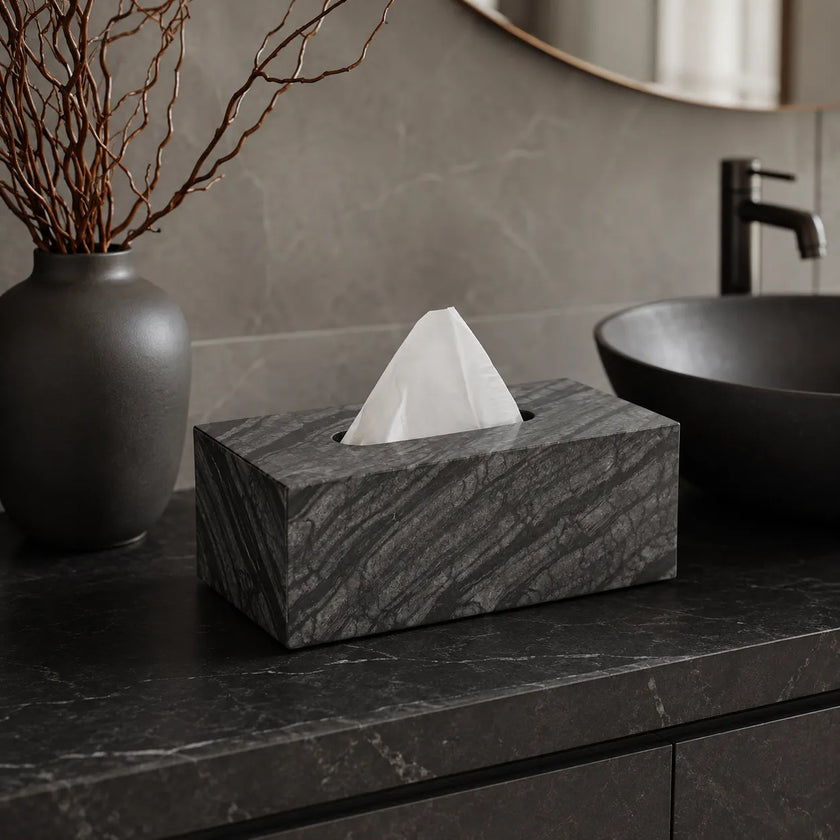 Marvella | Marble Tissue Box