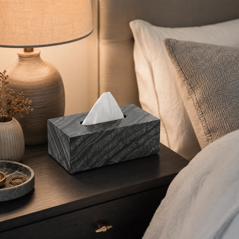 Marvella | Marble Tissue Box