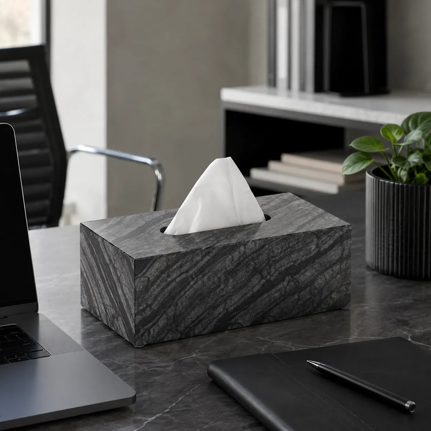 Marvella | Marble Tissue Box