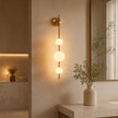 Modern Glass Wall Light Sconce | Adjustable LED Light for Bedroom & Hallway