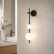 Modern Glass Wall Light Sconce | Adjustable LED Light for Bedroom & Hallway