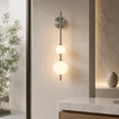 Modern Glass Wall Light Sconce | Adjustable LED Light for Bedroom & Hallway