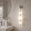 Modern Glass Wall Light Sconce | Adjustable LED Light for Bedroom & Hallway