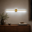 Modern Linear LED Wall Light Adjustable Metal Sconce for Bedroom & Hallway