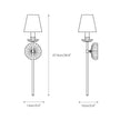 Modern Adjustable LED Wall Light | Metal Wall Sconce for Contemporary Home Decor