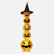 Lighted Stacked Pumpkin Halloween Decoration