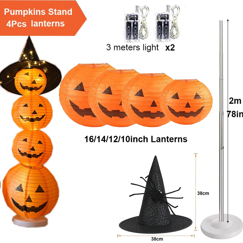 Halloween Pumpkin Lantern Stand
