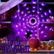 Lighted Spider Web Halloween Decoration