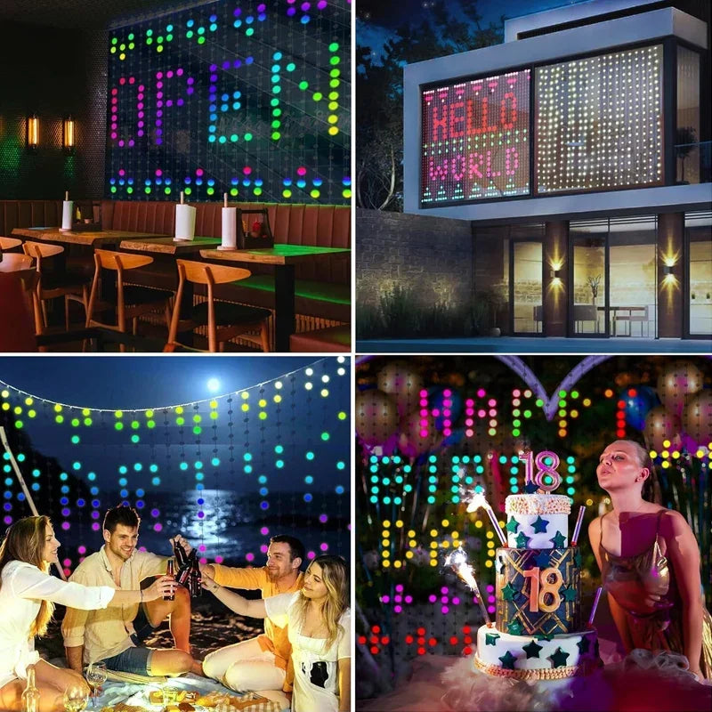 Smart Christmas LED Curtain Lights