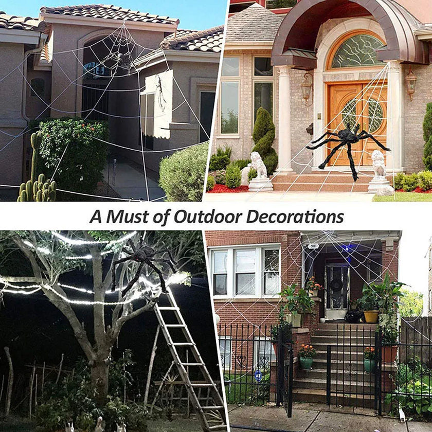 Large Halloween Spider Web Decoration