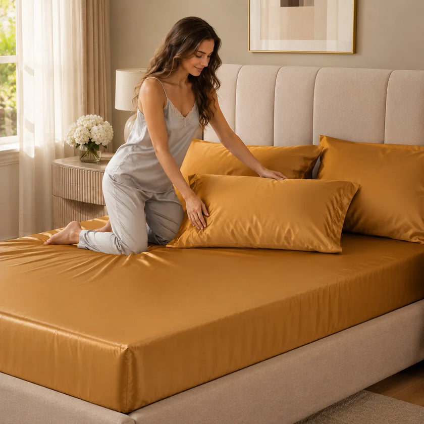 Selyra | Silk Fitted Sheet Set