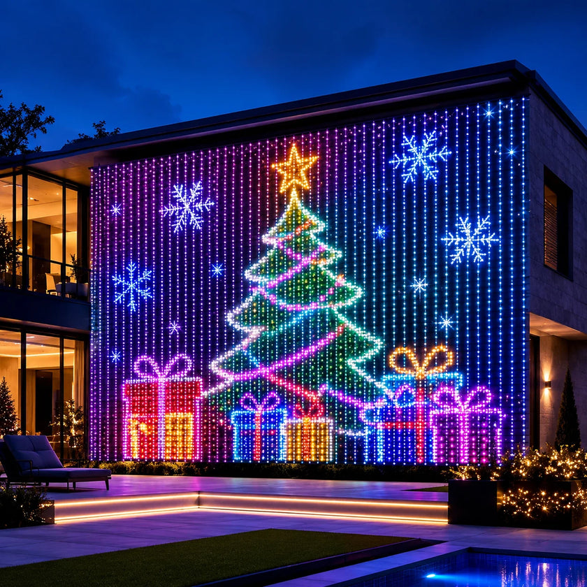 Smart Christmas LED Curtain Lights