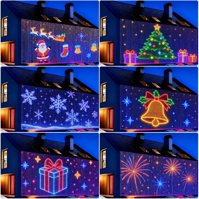 Smart Christmas LED Curtain Lights