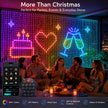Smart Christmas LED Curtain Lights
