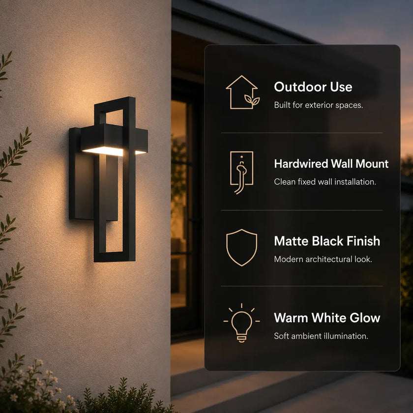 Velix |  Modern Outdoor LED Sconce