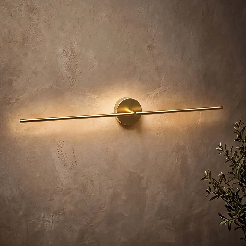 Modern Linear LED Wall Light Adjustable Metal Sconce for Bedroom & Hallway