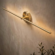 Modern Linear LED Wall Light Adjustable Metal Sconce for Bedroom & Hallway