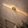 Modern Linear LED Wall Light Adjustable Metal Sconce for Bedroom & Hallway