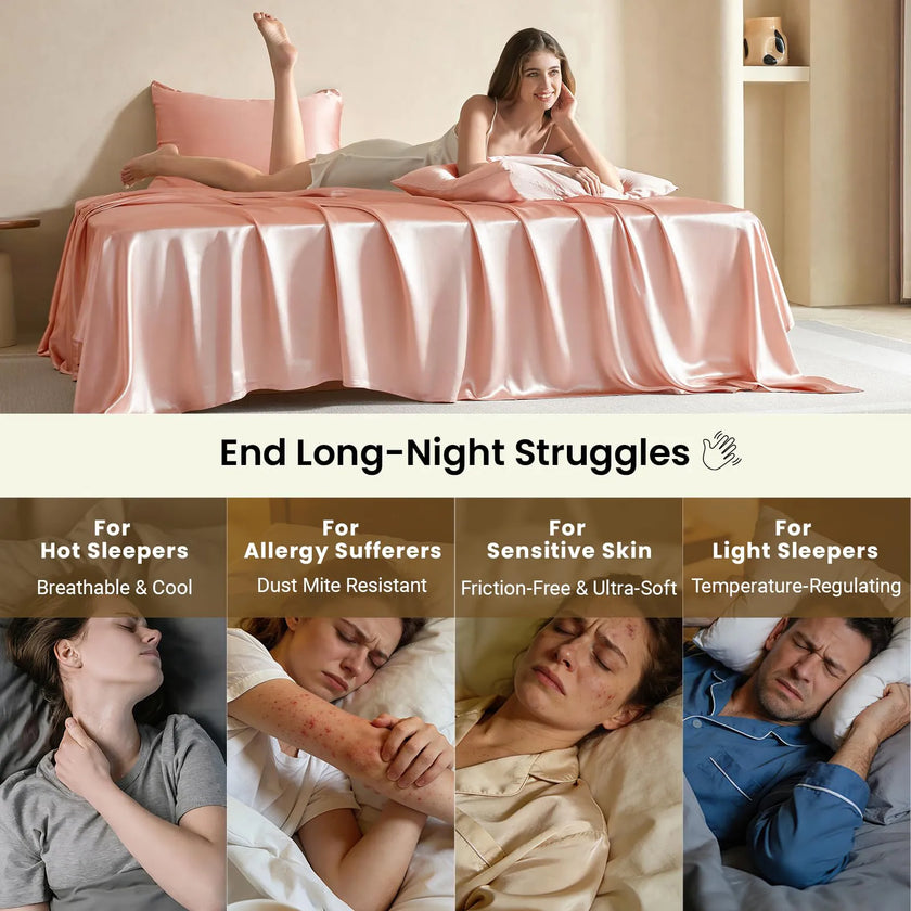 Velmora | Luxury Modal Silk Bed Sheet Set