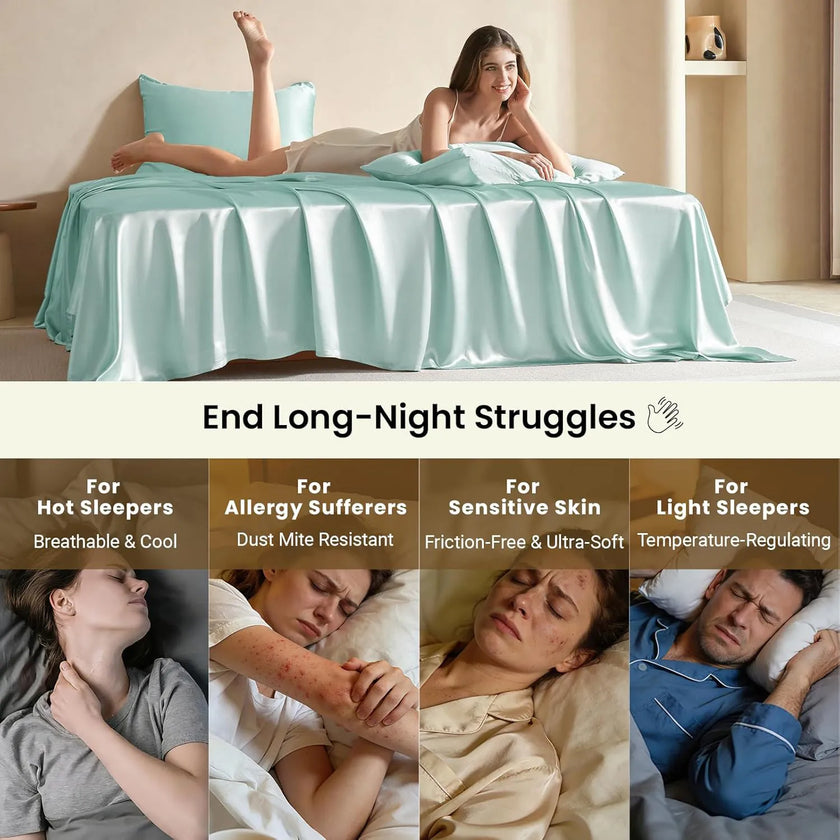 Velmora | Luxury Modal Silk Bed Sheet Set