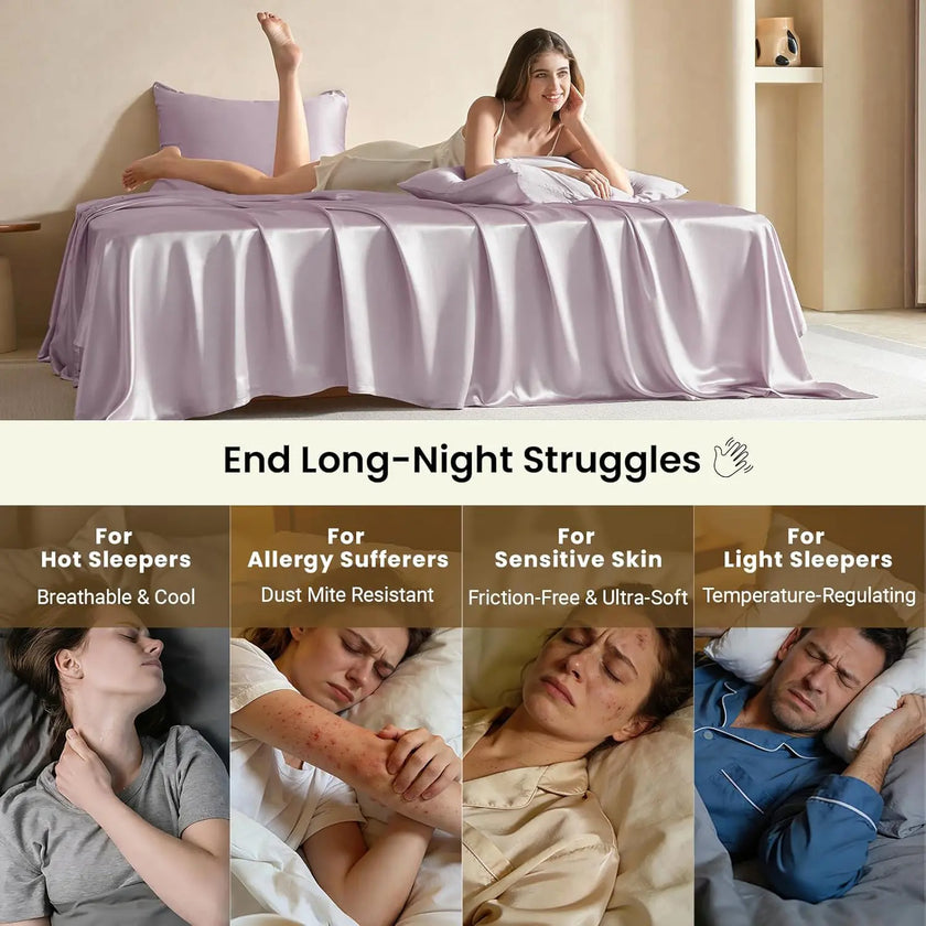 Velmora | Luxury Modal Silk Bed Sheet Set