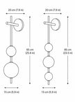 Modern Glass Wall Light Sconce | Adjustable LED Light for Bedroom & Hallway