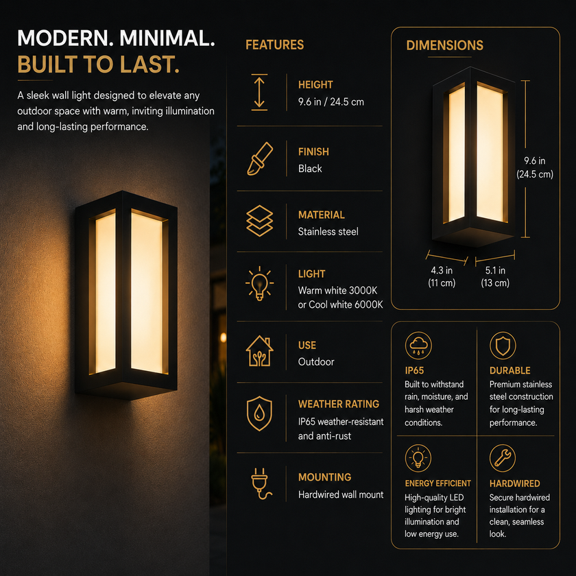 Varinox | Modern Outdoor Sconce